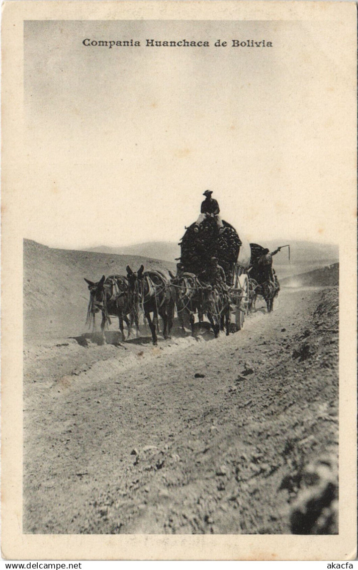 PC BOLIVIA, COMPANIA HUANCHACA DE BOLIVIA, Vintage Postcard (b42849)
