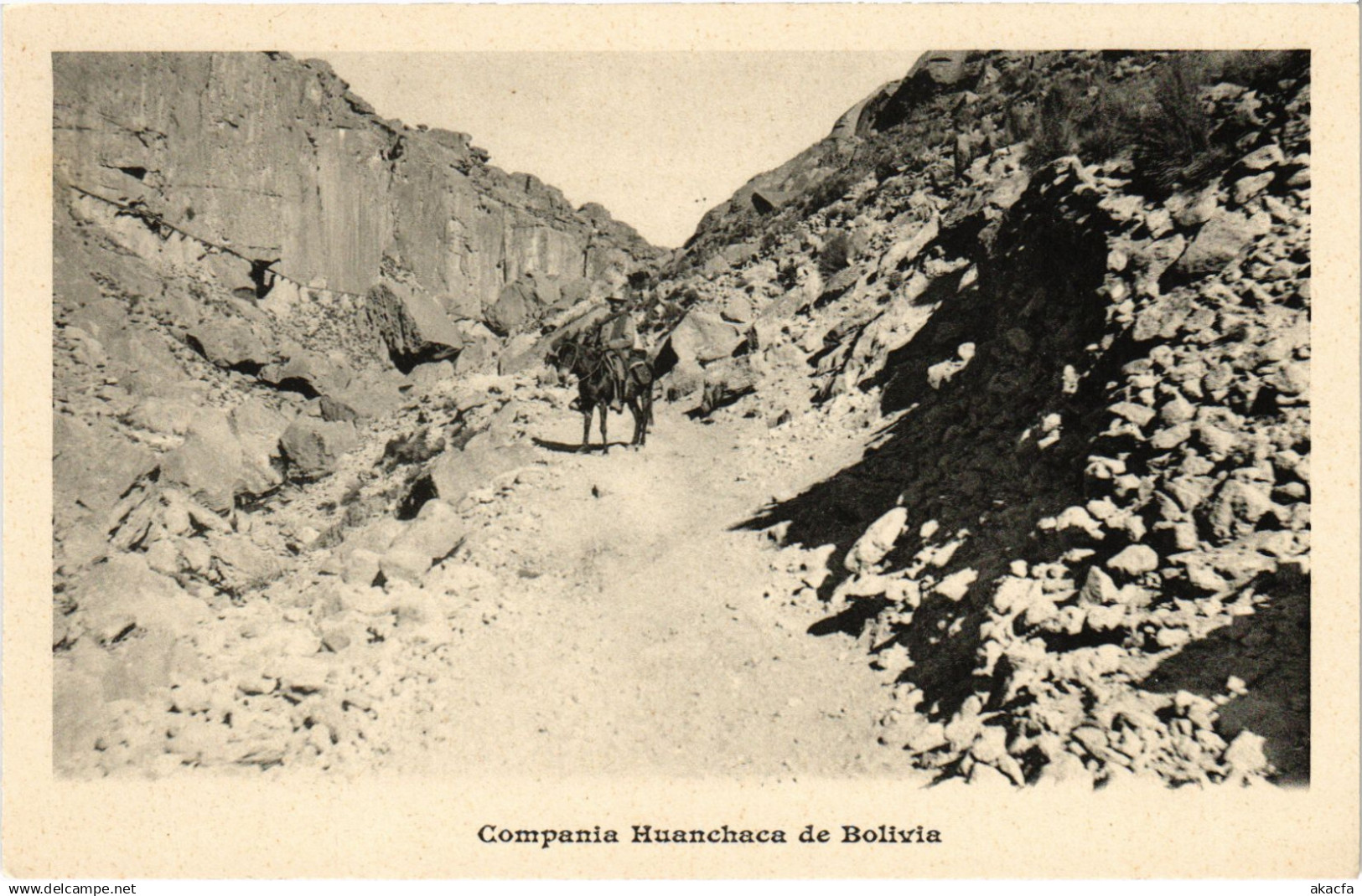 PC BOLIVIA, COMPANIA HUANCHACA DE BOLIVIA, Vintage Postcard (b60470)