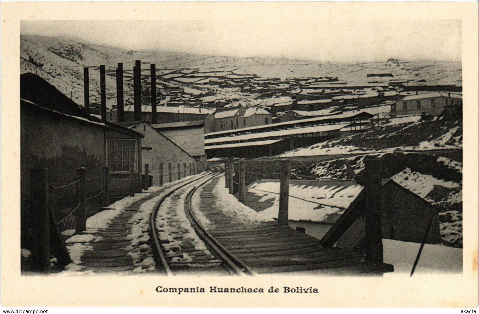 PC BOLIVIA, COMPANIA HUANCHACA DE BOLIVIA, Vintage Postcard (b60482)