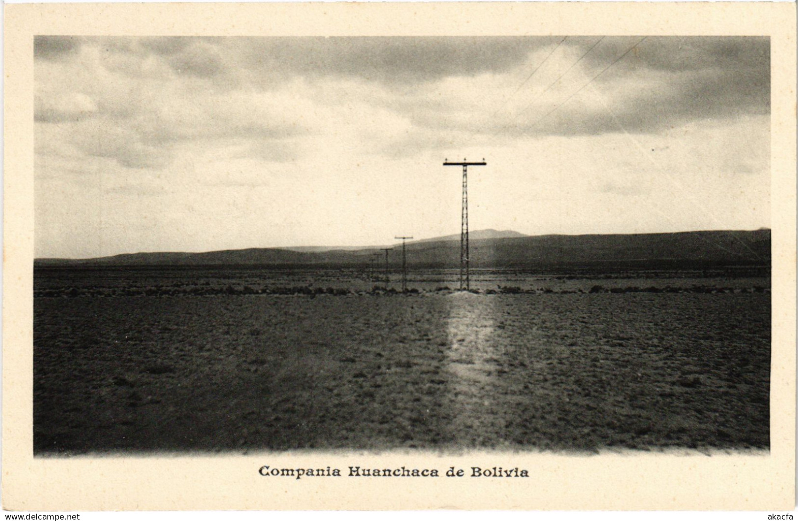 PC BOLIVIA, COMPANIA HUANCHACA DE BOLIVIA, Vintage Postcard (b60487)