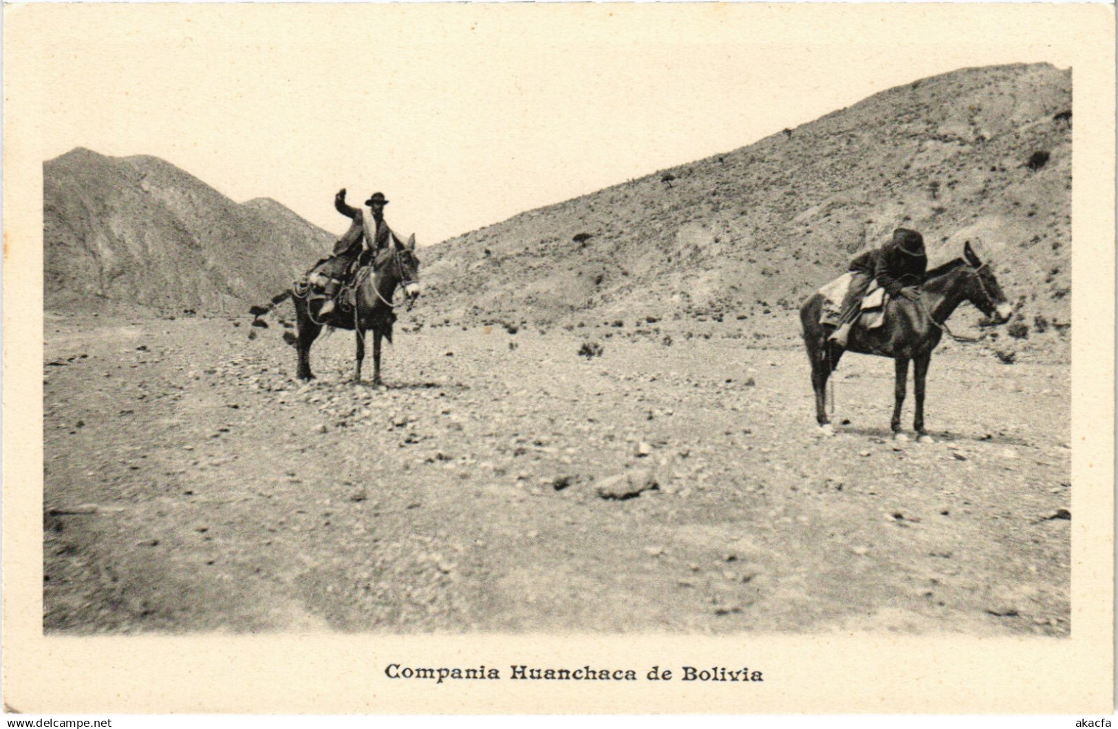 PC BOLIVIA, COMPANIA HUANCHACA DE BOLIVIA, Vintage Postcard (b60501)
