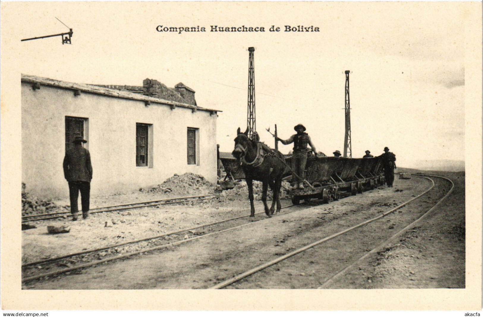 PC BOLIVIA, COMPANIA HUANCHACA DE BOLIVIA, Vintage Postcard (b60502)