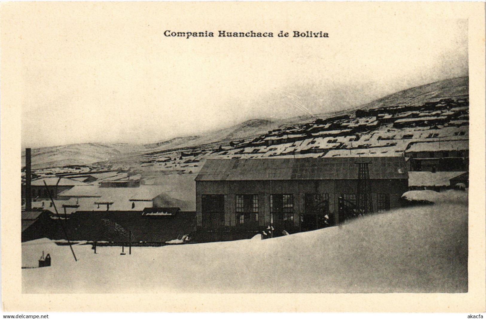 PC BOLIVIA, COMPANIA HUANCHACA DE BOLIVIA, Vintage Postcard (b60505)