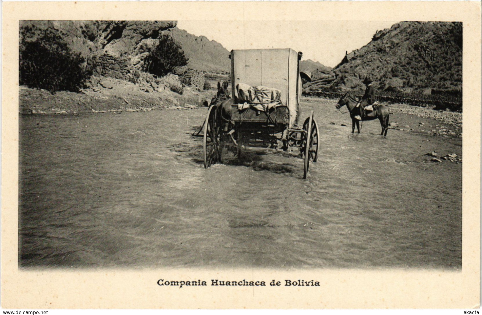 PC BOLIVIA, COMPANIA HUANCHACA DE BOLIVIA, Vintage Postcard (b60520)