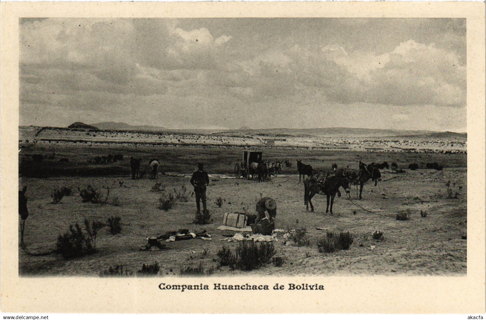 PC BOLIVIA, COMPANIA HUANCHACA DE BOLIVIA, Vintage Postcard (b60523)
