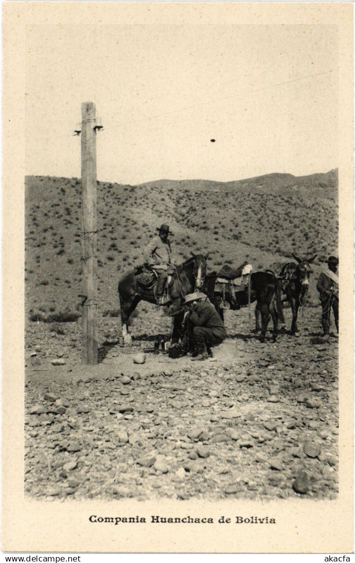 PC BOLIVIA, COMPANIA HUANCHACA DE BOLIVIA, Vintage Postcard (b60548)