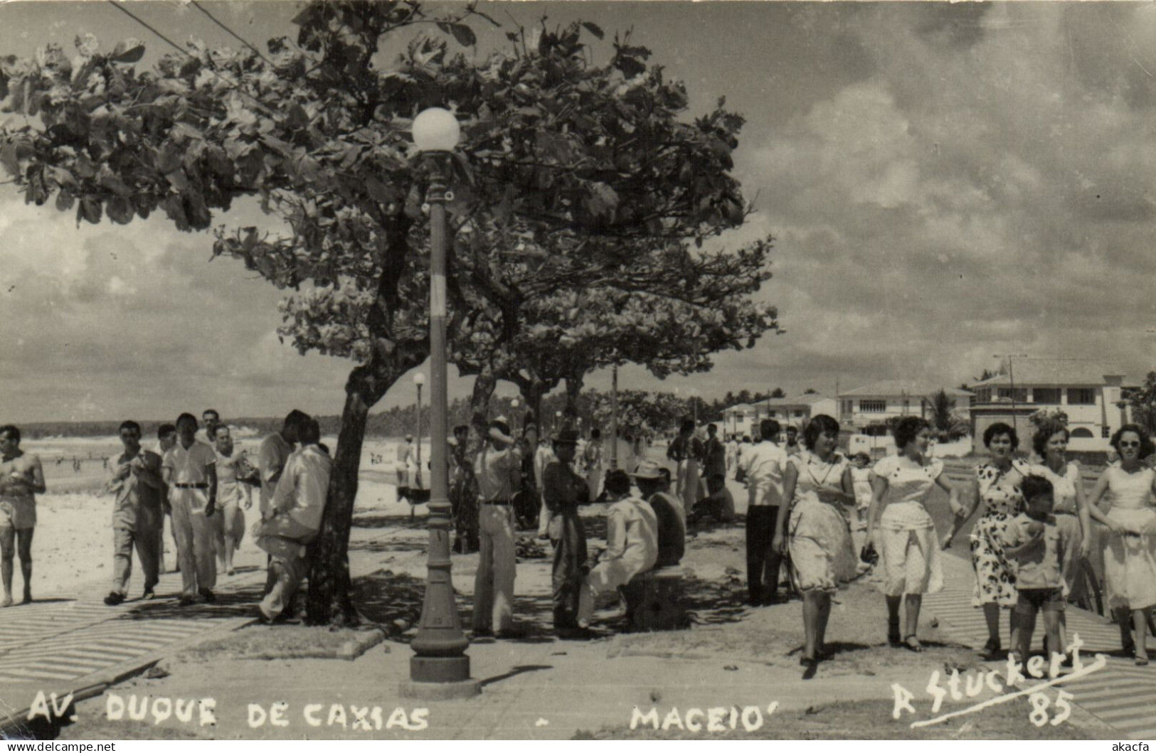 PC BRAZIL, MACEIO, DUQUE DE CAXIAS, VINTAGE REAL PHOTO POSTCARD (b8114)