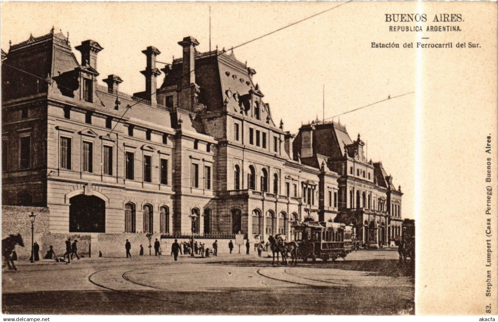 PC BUENOS AIRES ESTACION DEL FERROCARRIL DEL SUR ARGENTINA (a31300)