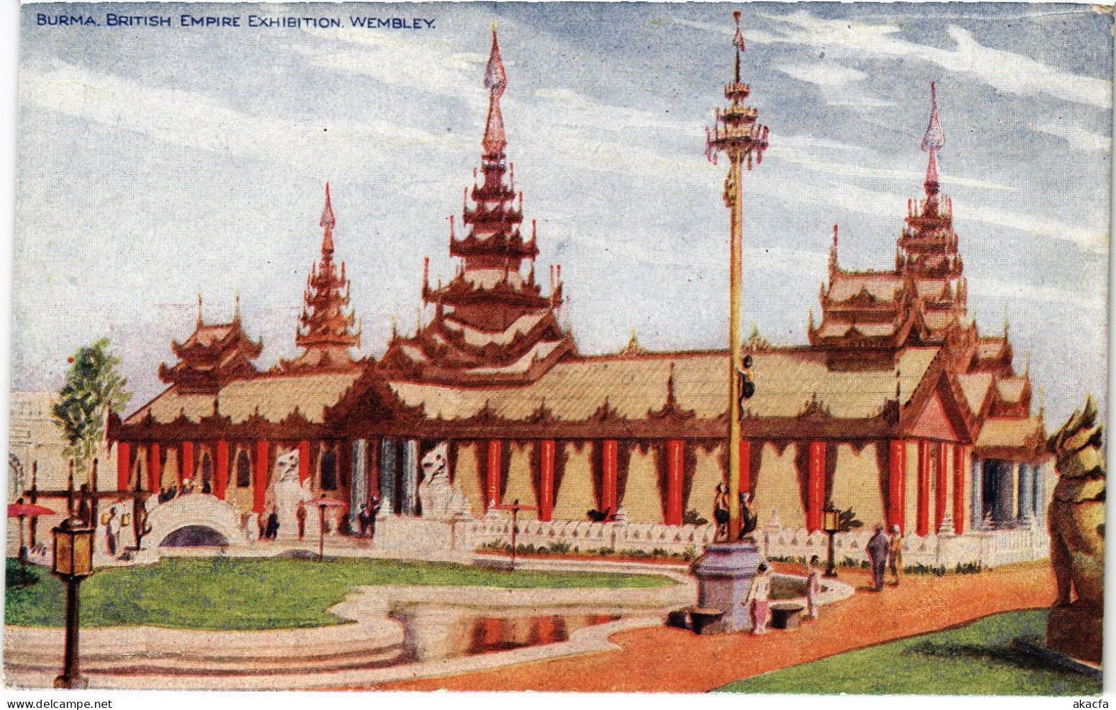 PC BURMA MYANMAR BURMA BRITISH EMPIRE EXHIBITION WEMBLEY (a82525)