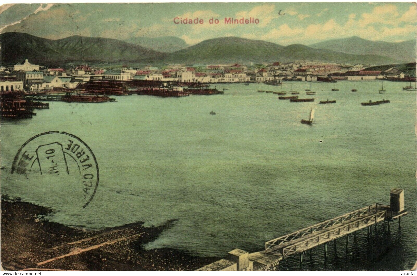 PC CABO VERDE / CAPE VERDE, CIDADE DO MINDELLO, Vintage Postcard (b26727)
