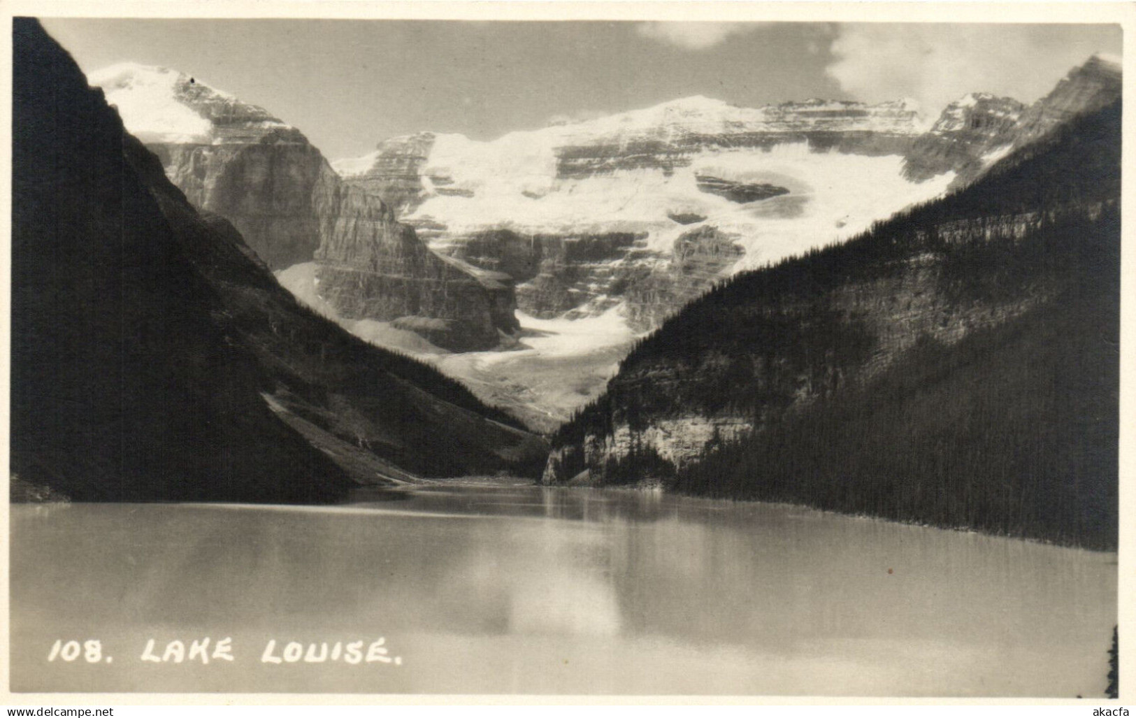 PC CANADA, LAKE LOUISE, VINTAGE REAL PHOTO POSTCARD (b6332)