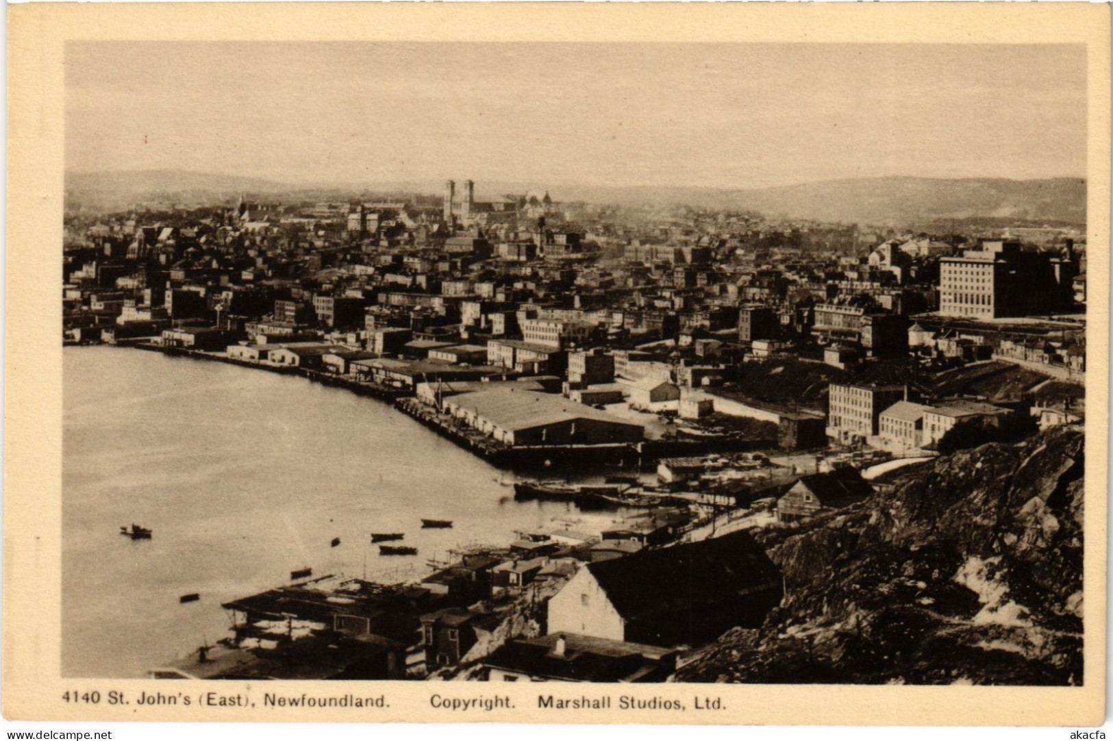 PC CANADA, NEWFOUNDLAND, ST. JOHN'S, HARBOR, Vintage Postcard (b61808)