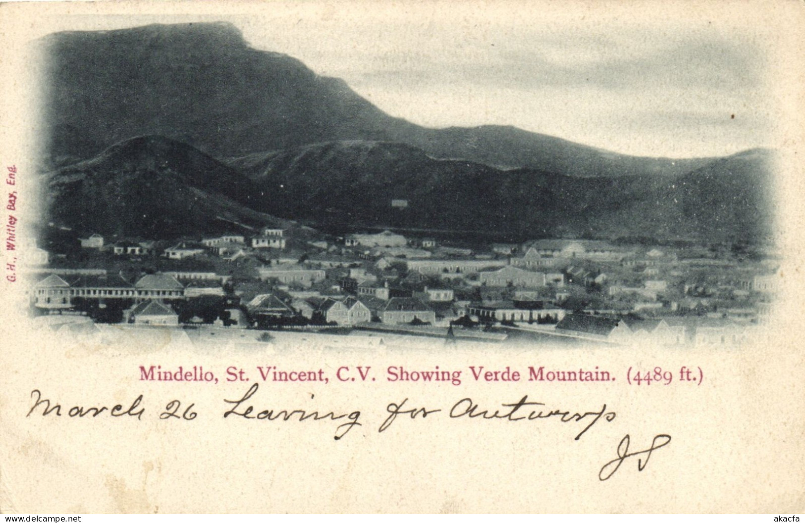 PC CAPE VERDE CABO VERDE SAO VICENTE ST VINCENT MINDELLO VERDE MOUNTAIN (b63936)