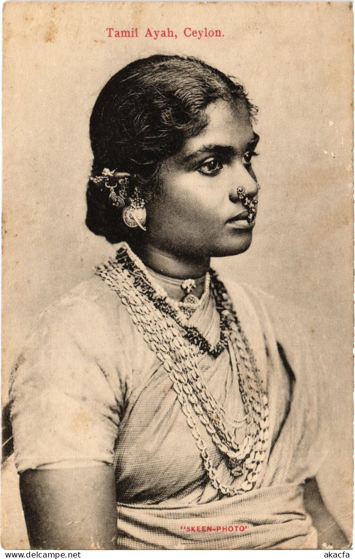 PC CEYLON SRI LANKA TAMIL AYAH, CEYLON (a75865)