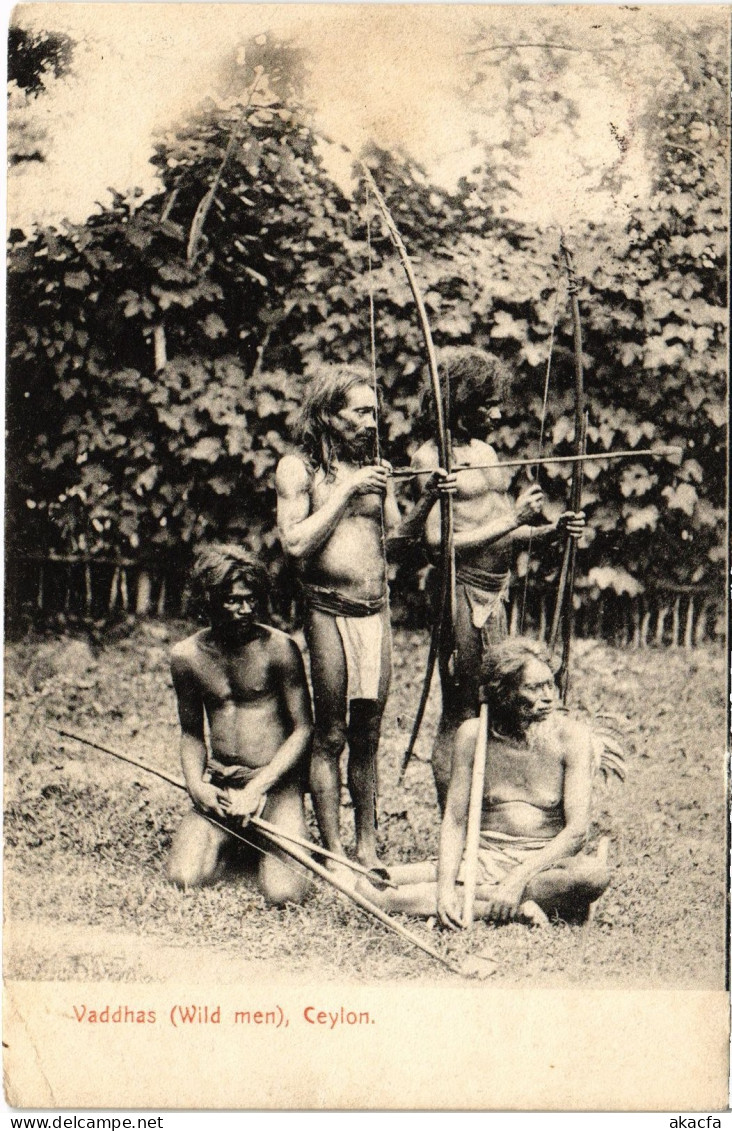PC CEYLON SRI LANKA VADDHAS (WILD MEN), CEYLON (a75849)