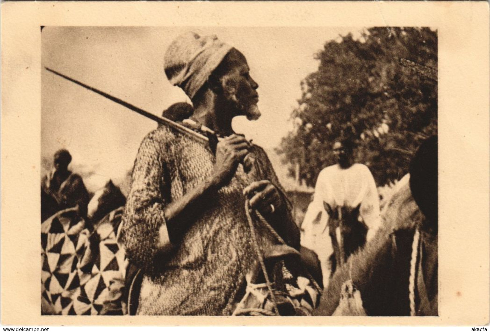 PC CHEVALIER MOYENAGEUX CHAD, TCHAD ETHNIC TYPES (a27622)