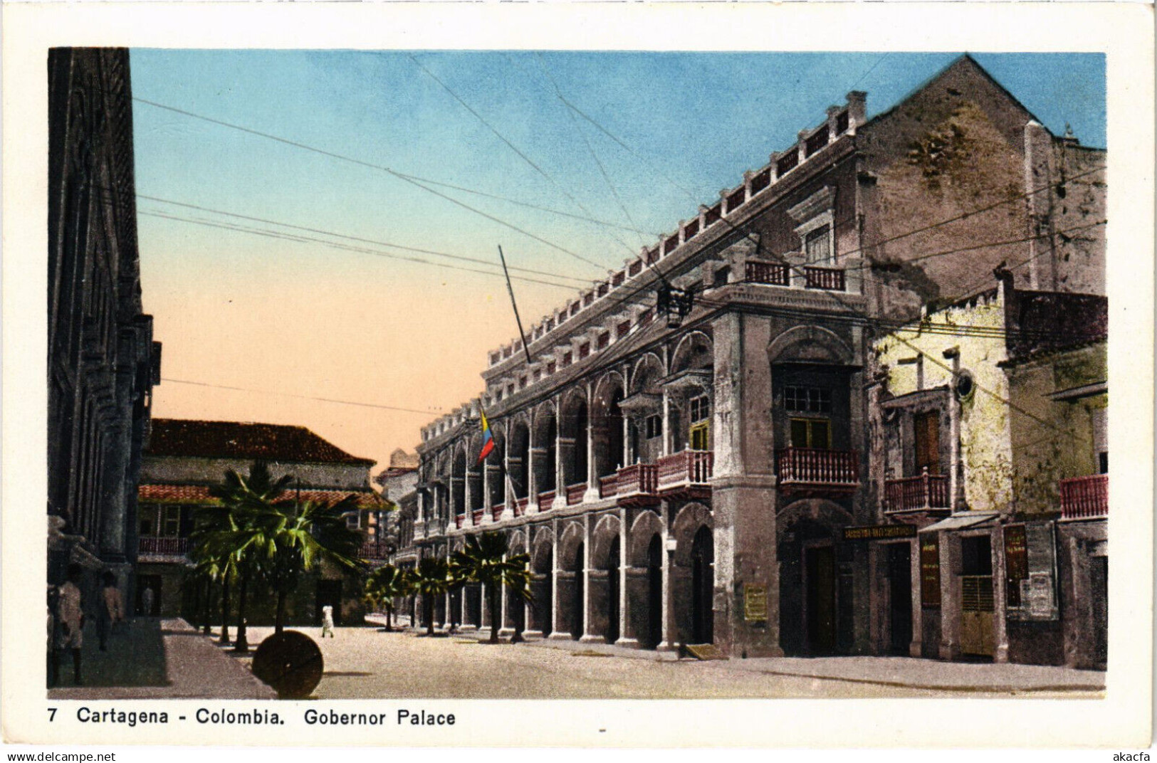 PC COLOMBIA, CARTAGENA, GOBERNOR, Vintage Postcard (b60041)