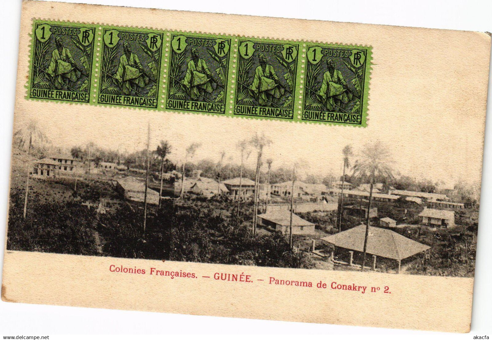 PC CONAKRY PANORAMA GRENCH GUINEA (a29153)