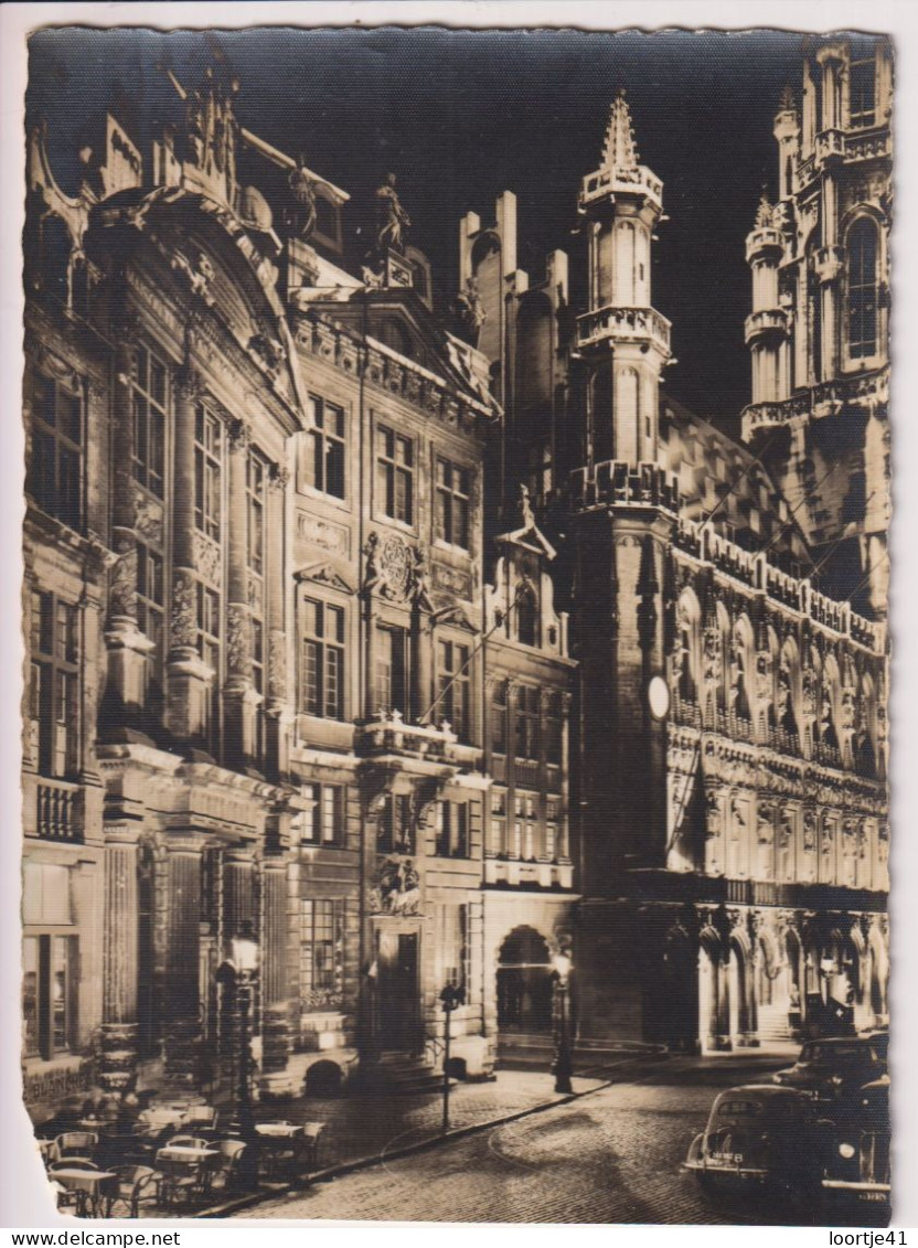 PC - CP - PK - Brussel bij nacht - Grand Place , Grote markt