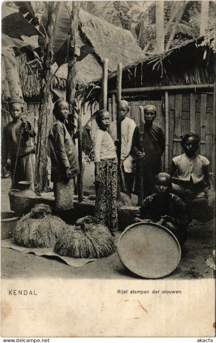 PC CPA KENDAL Rijst der vrouwen INDONESIA (a16107)