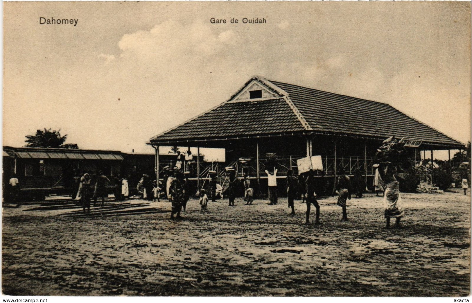 PC DAHOMEY BENIN GARE DE OUJDAH DAHOMEY (a76062)