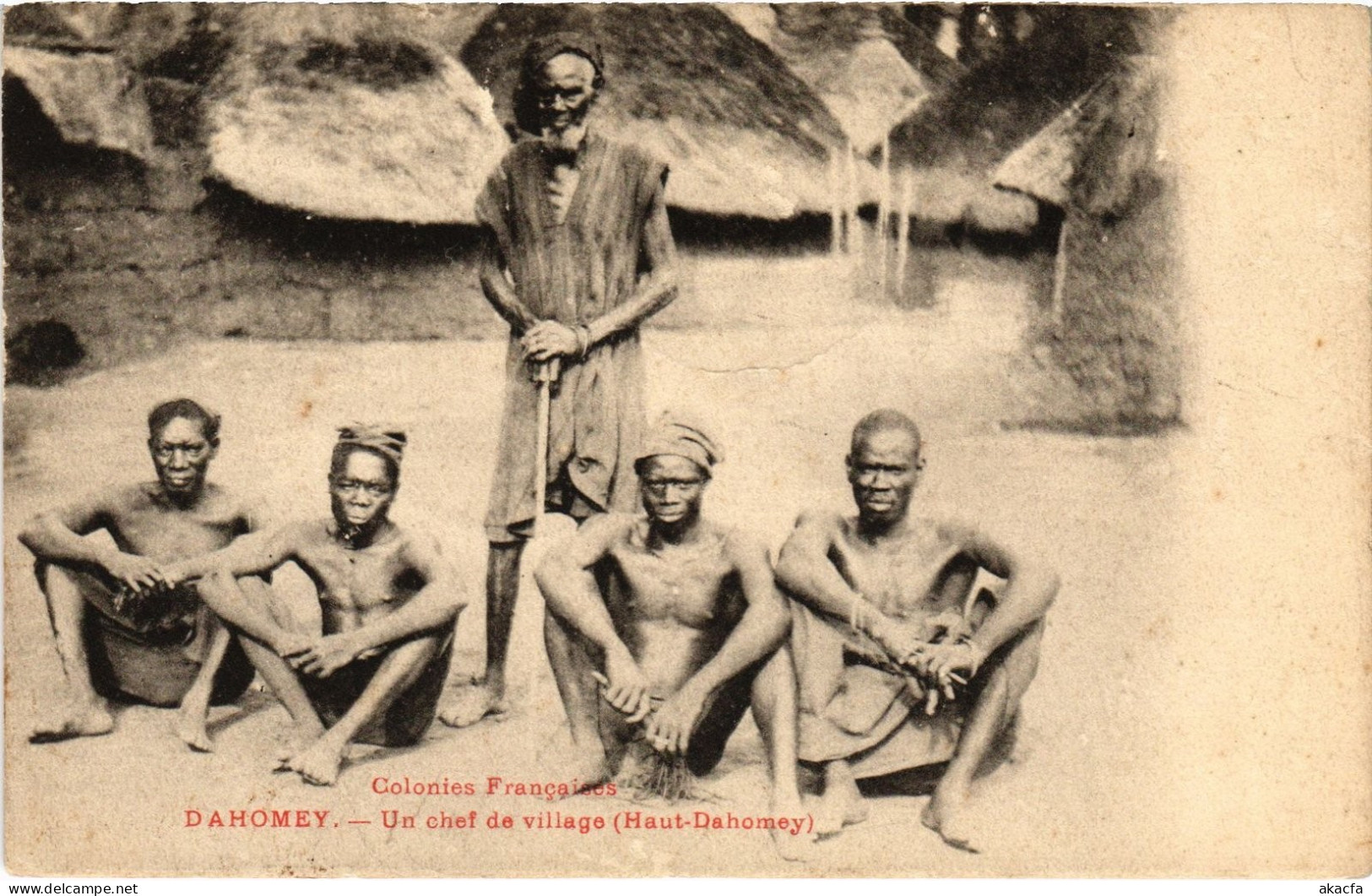PC DAHOMEY BENIN UN CHEF DE VILLAGE HAUT-DAHOMEY (a76045)