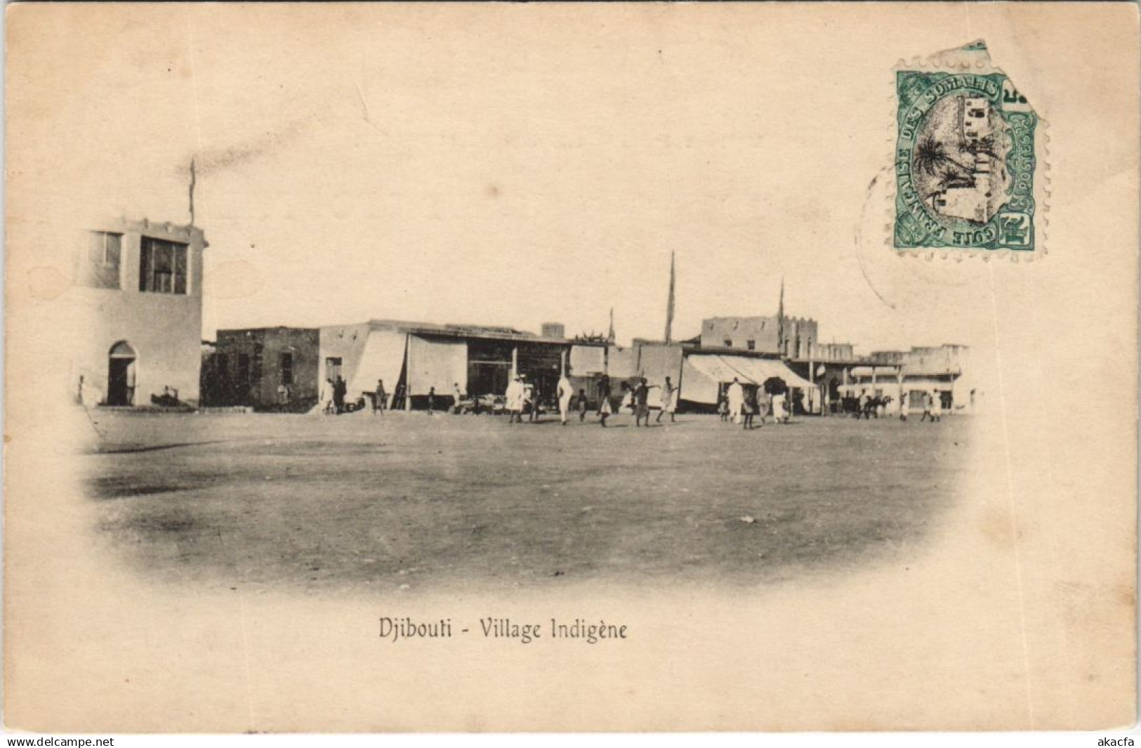 PC DJIBOUTI VILLAGE INDIGENE DJIBOUTI SOMALIA (a23826)