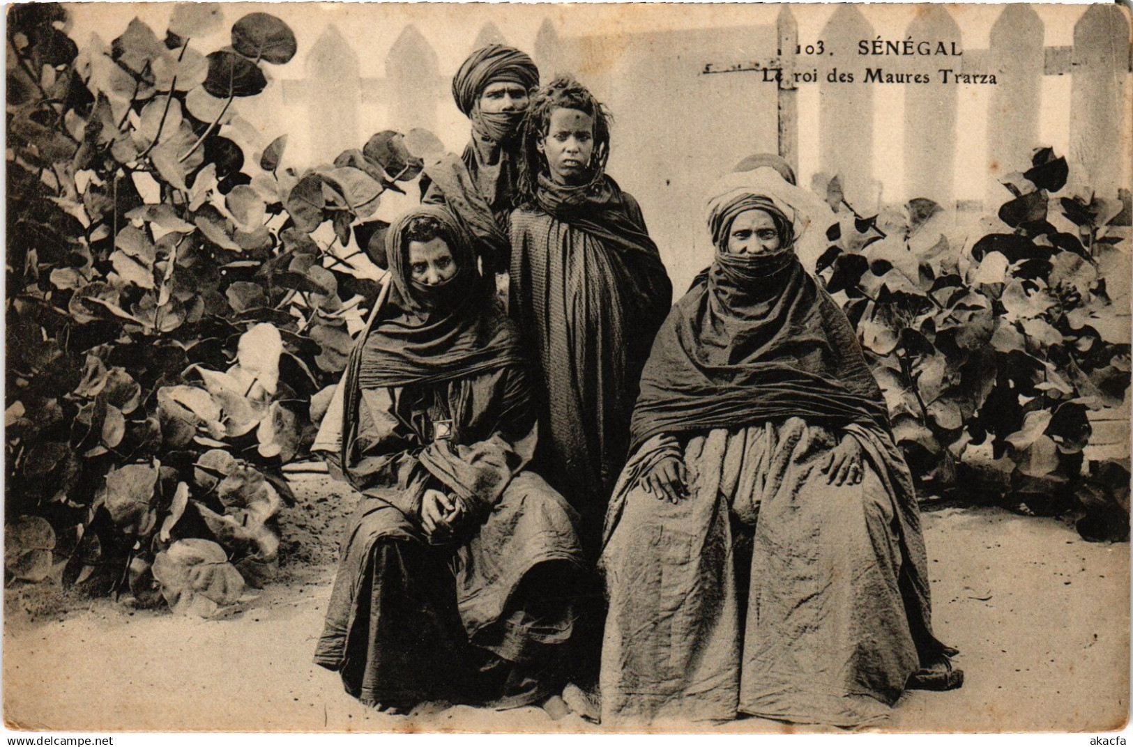 PC ETHNIC TYPES MAURE ROI DES MAURES TRARZA MAURITANIA (a49963)