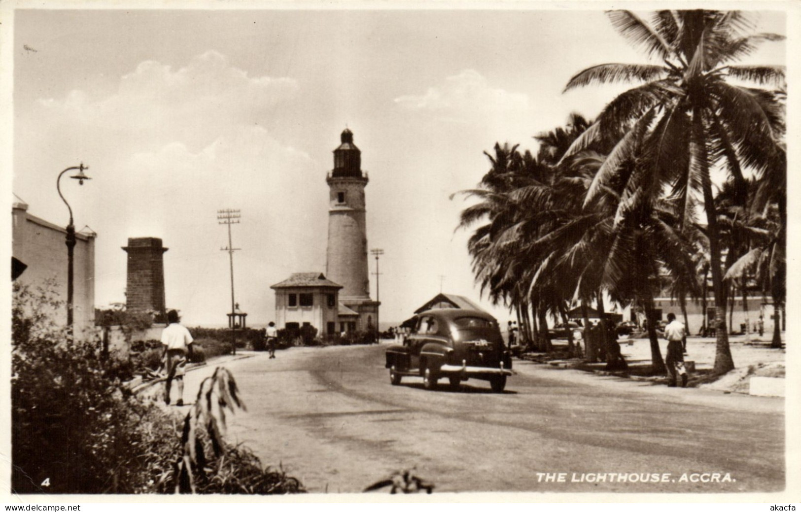 PC GHANA GOLD COAST ACCRA THE LIGHTHOUSE POSTCARD (b69263)