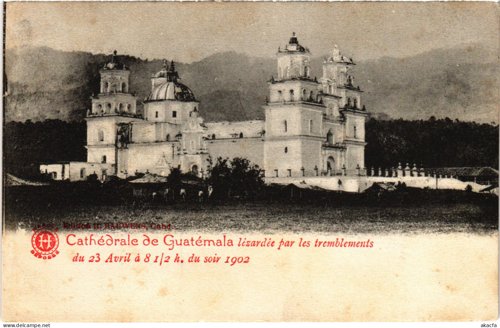 PC GUATEMALA, CATHÉDRALE DE GUATÉMALA, Vintage Postcard (b59710)