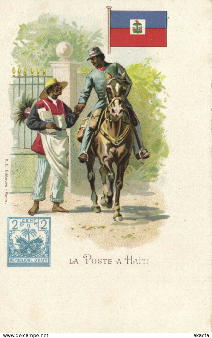 PC HAITI, LA POSTE A HAITI, Vintage Postcard (b29279)