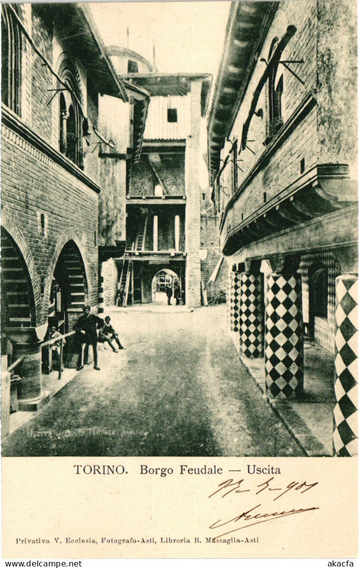 PC ITALY TORINO BORGO FEUDALE USCITA (a5011)