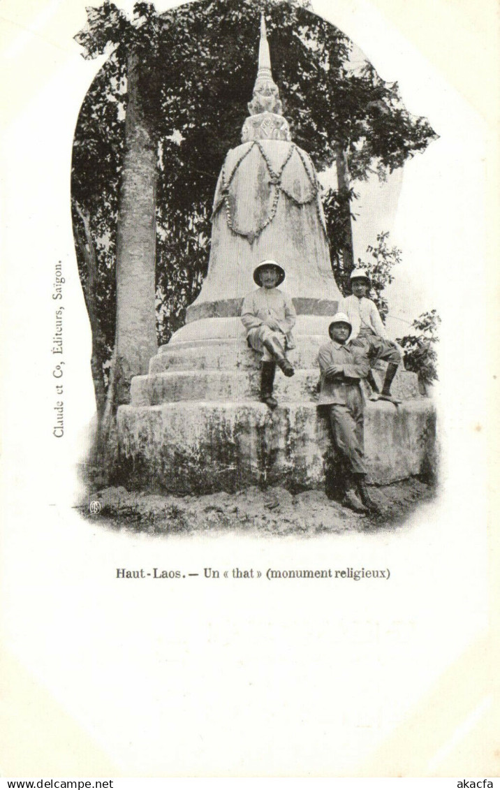 PC LAOS, INDOCHINA, HAUT LAOS, UN THAT, (b23394)