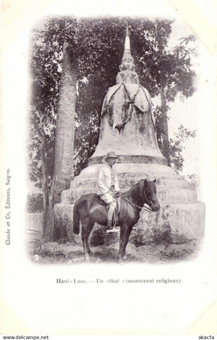 PC LAOS, INDOCHINA, HAUT LAOS, UN THAT, (b23408)