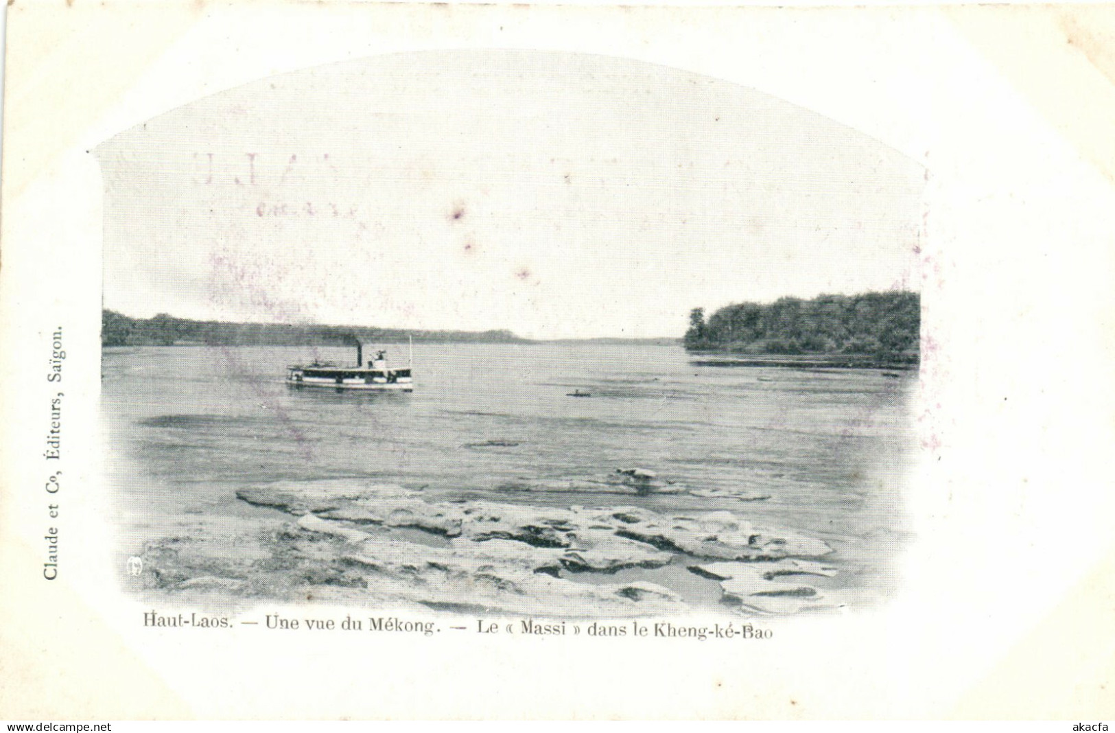 PC LAOS, INDOCHINA, HAUT LAOS, UNE VUE DU MÉKONG, (b23453)