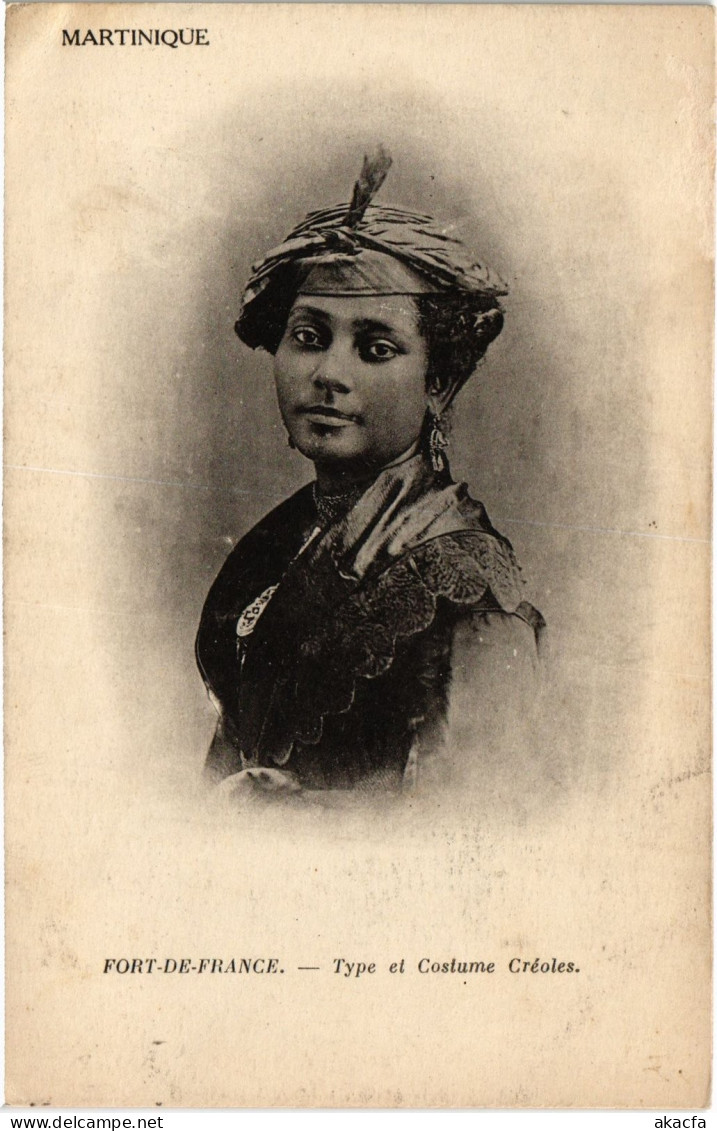 PC MARTINIQUE MARTINIQUE - TYPE ET COSTUME CRÉOLES (a79501)