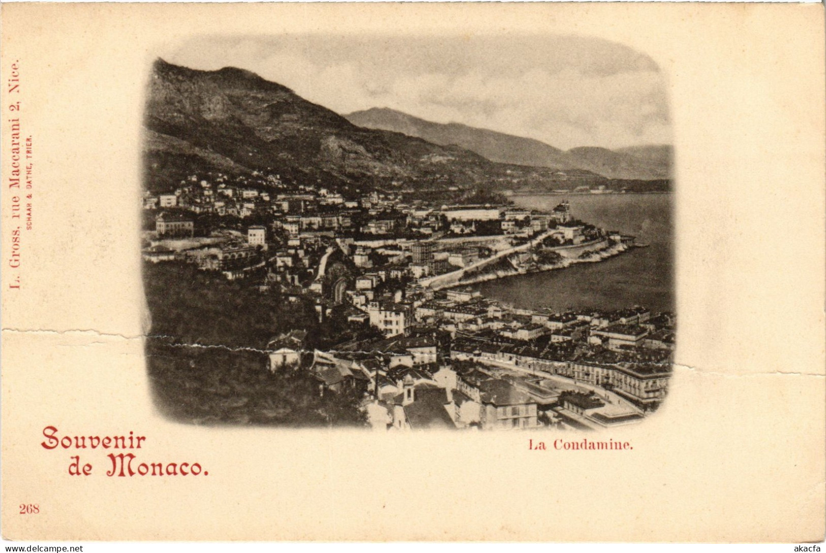 PC MONACO SOUVENIR DE MONACO. LA CONDAMINE (a75692)