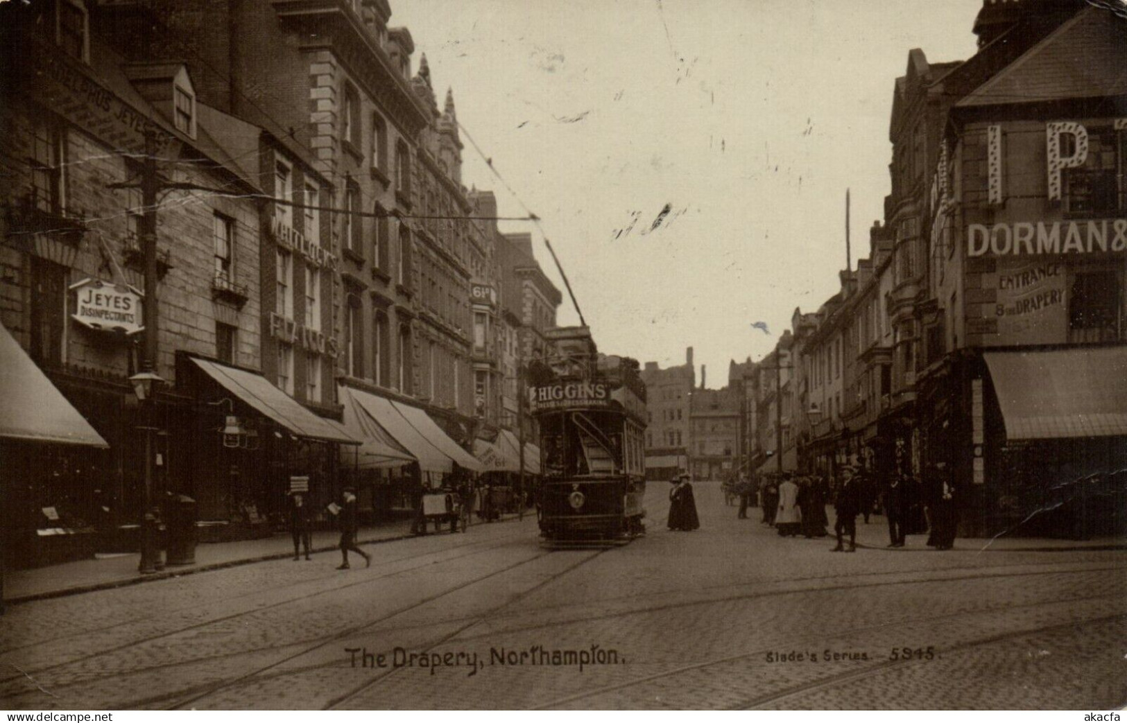 PC NORTHAMPTON THE DRAPERY NORTHAMPTONSHIRE ENGLAND VINTAGE POSTCARD (u1669)