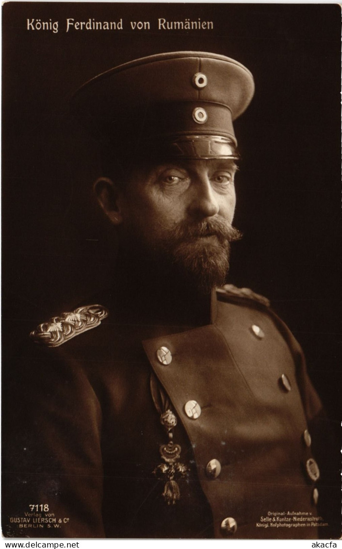 PC ROMANIA KING FERDINAND OF ROMANIA ROYALTY (a82344)