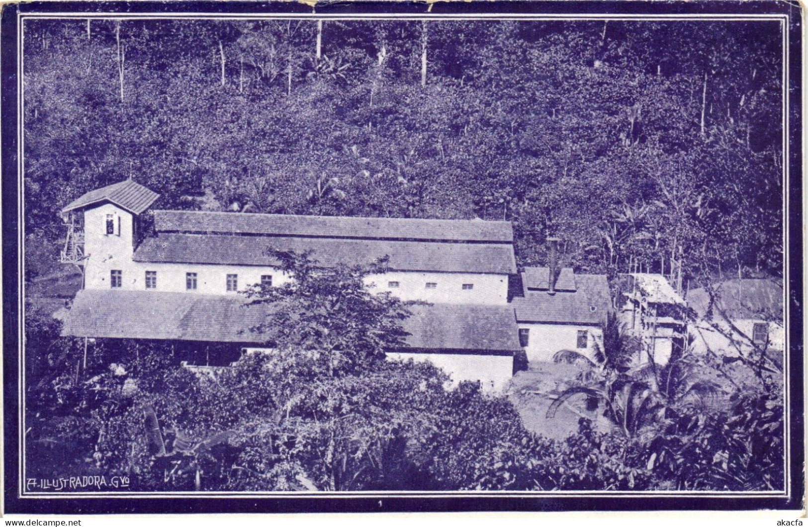 PC SAO TOME AND PRINCIPE AFRICA BUILDING SCENE, Vintage Postcard (b54320)
