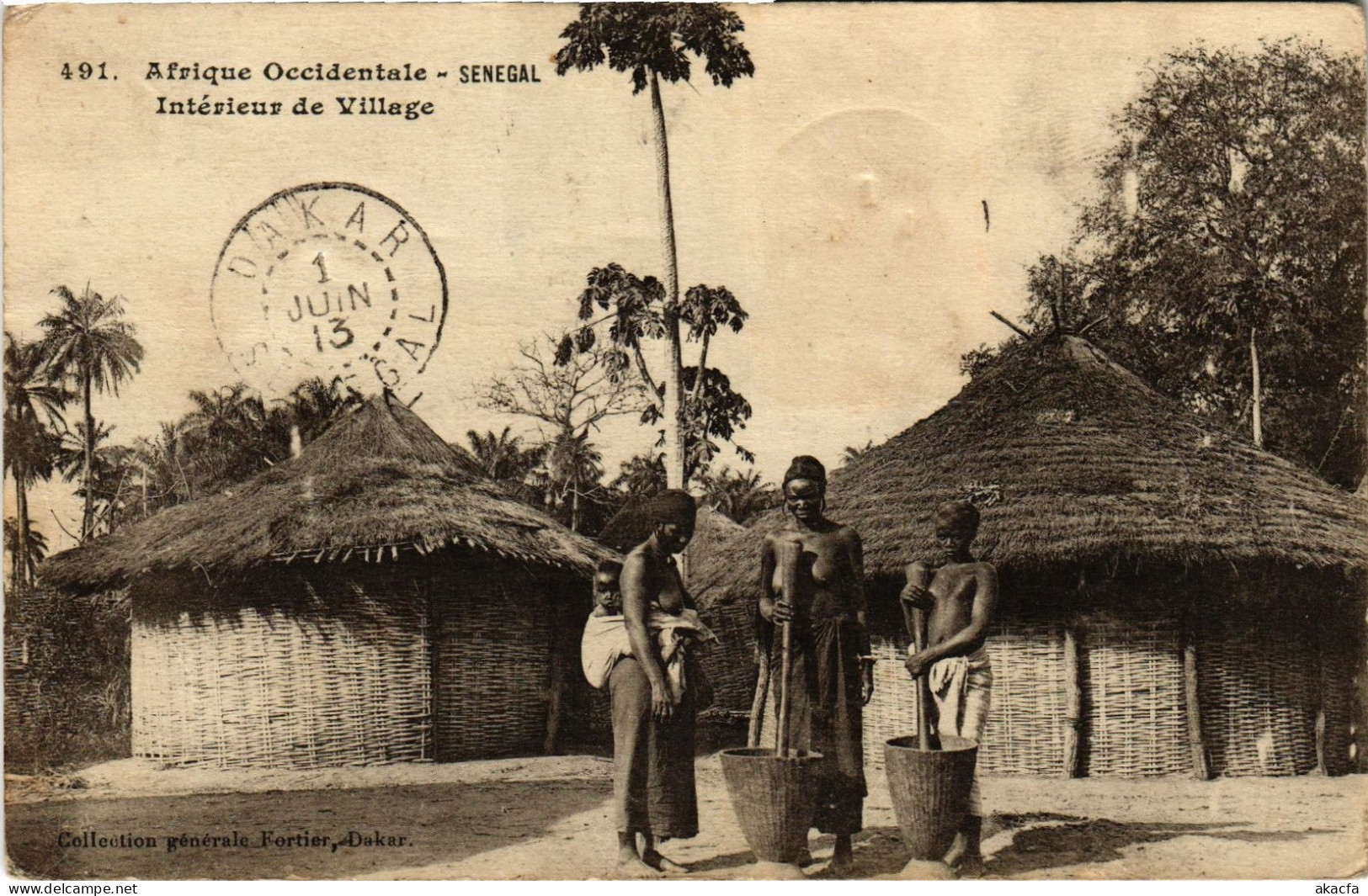 PC SENEGAL SENEGAL INTÉRIEUR DE VILLAGE FORTIER (a76353)