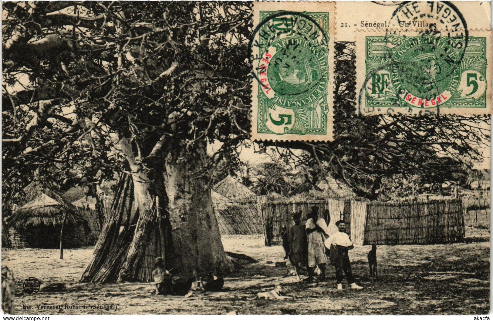 PC SENEGAL SENEGAL UN VILLAGE FORTIER (a76511)