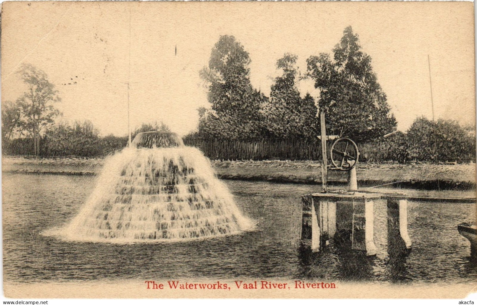 PC SOUTH AFRICA THE WATERWORKS, VAAL RIVER, RIVERTON (a83080)