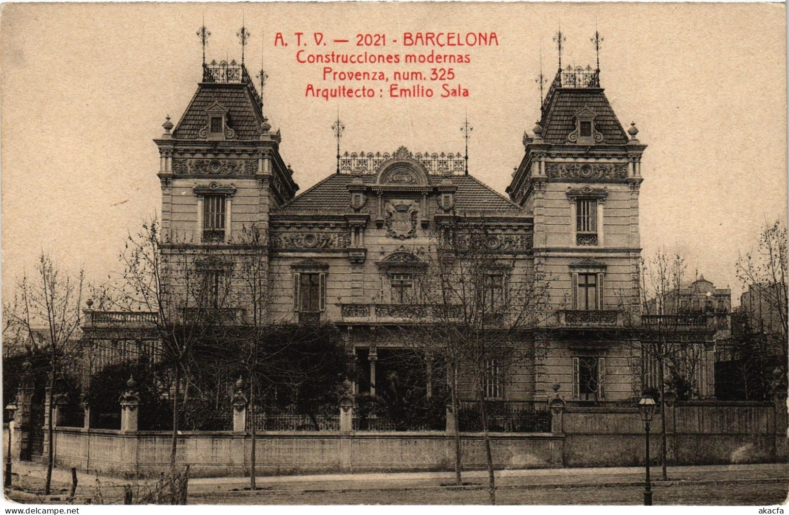 PC SPAIN CONSTRUCCIONES MODERNAS EN BARCELONA POR EMILIO SALA (a79928)