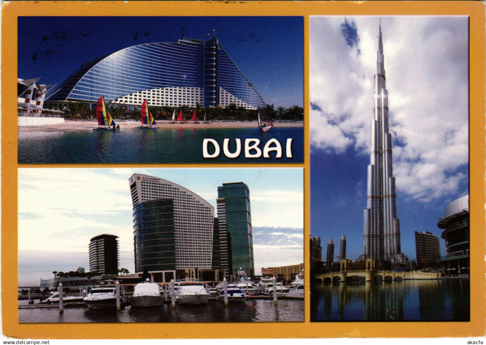 PC U.A.E. DUBAI NEW FACE OF DUBAI BURJ KHALIFA REAL PHOTO POSTCARD (b16401)