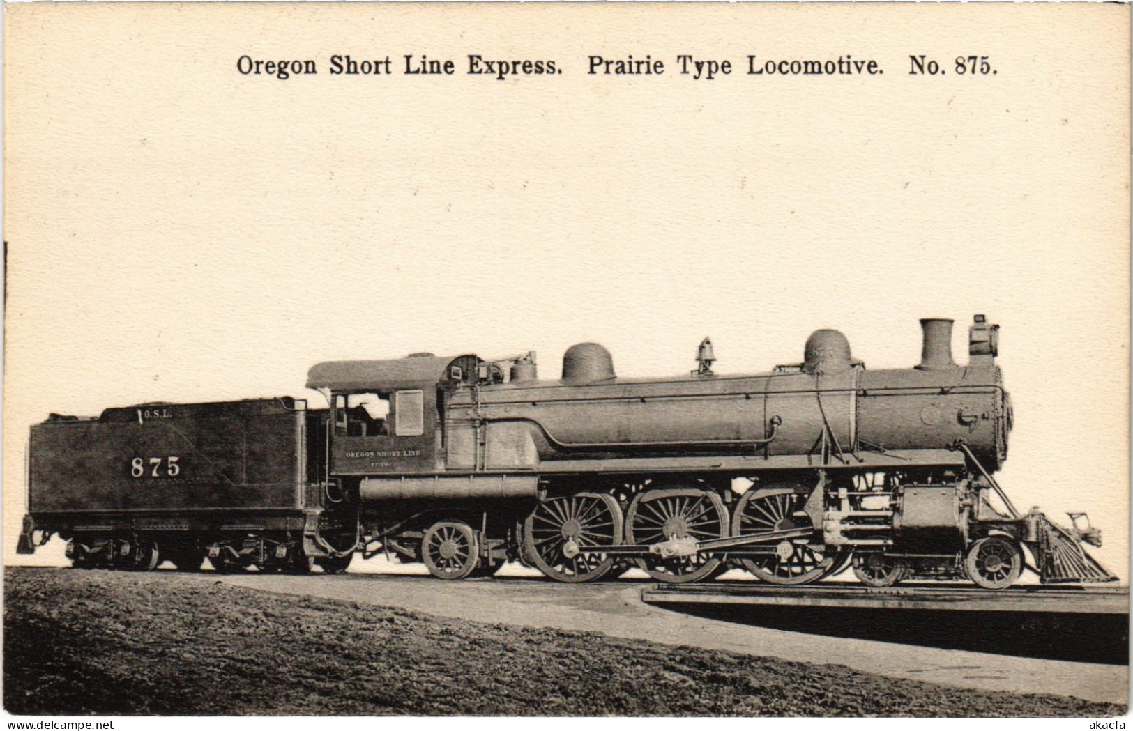 PC US, TRAIN, OREGON SHOT LINE EXPRESS, Vintage Postcard (b62006)