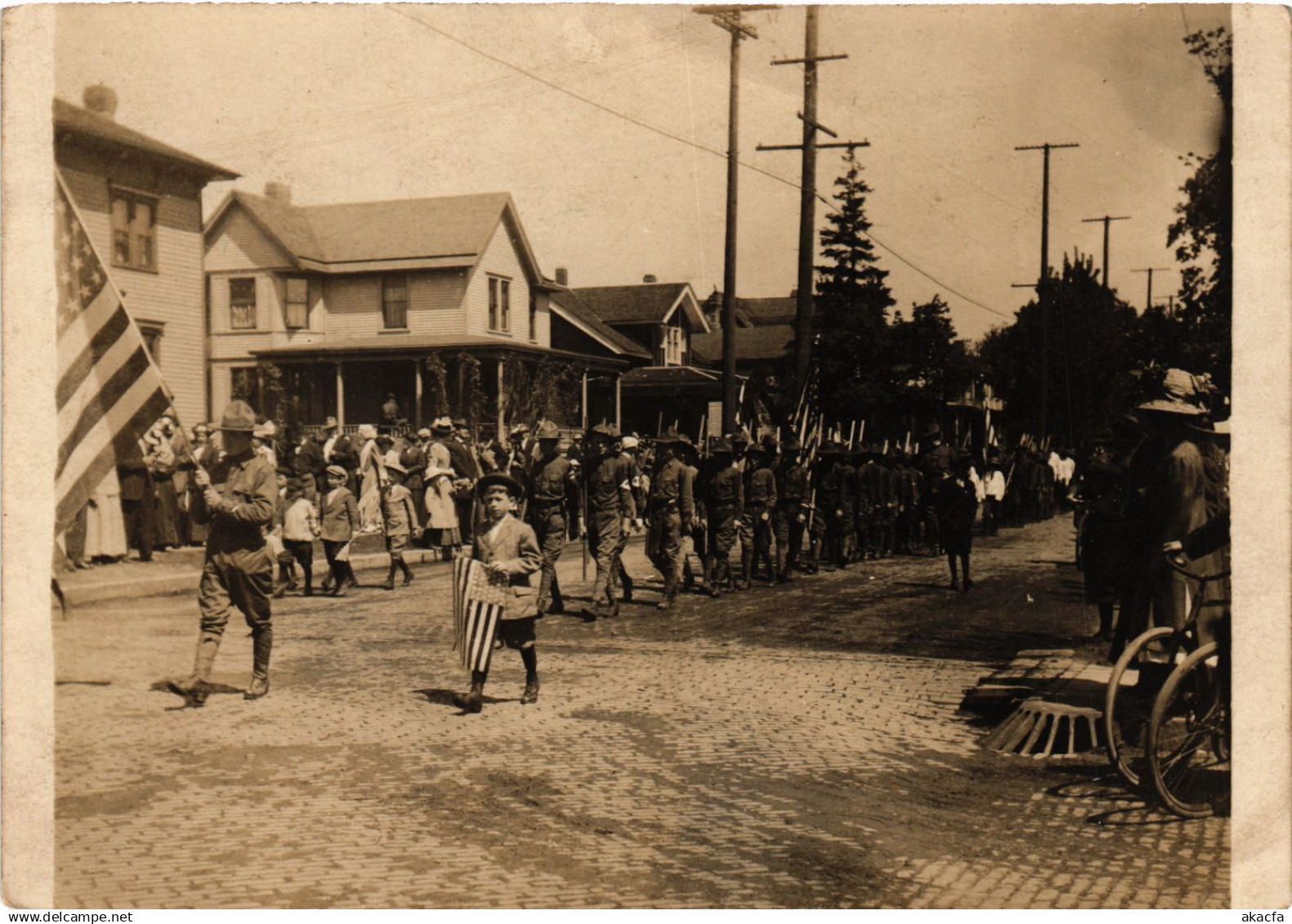 PC US, WI, KENOSHA DECORATION DAY 1912, VINTAGE REAL PHOTO POSTCARD (b6719)