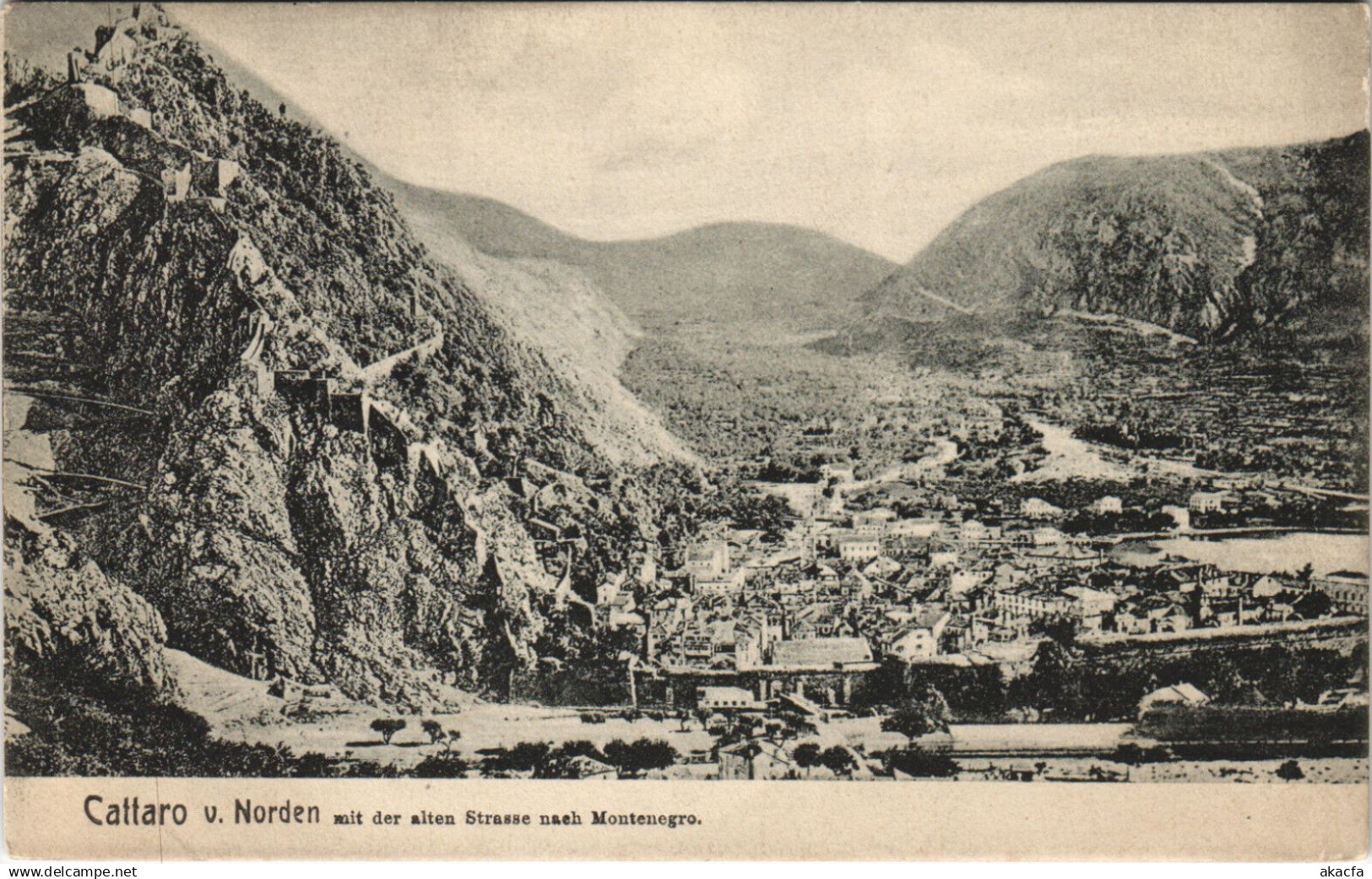 PC YUGOSLAVIA, CATTARO V. NORDEN, Vintage Postcard (b44343)