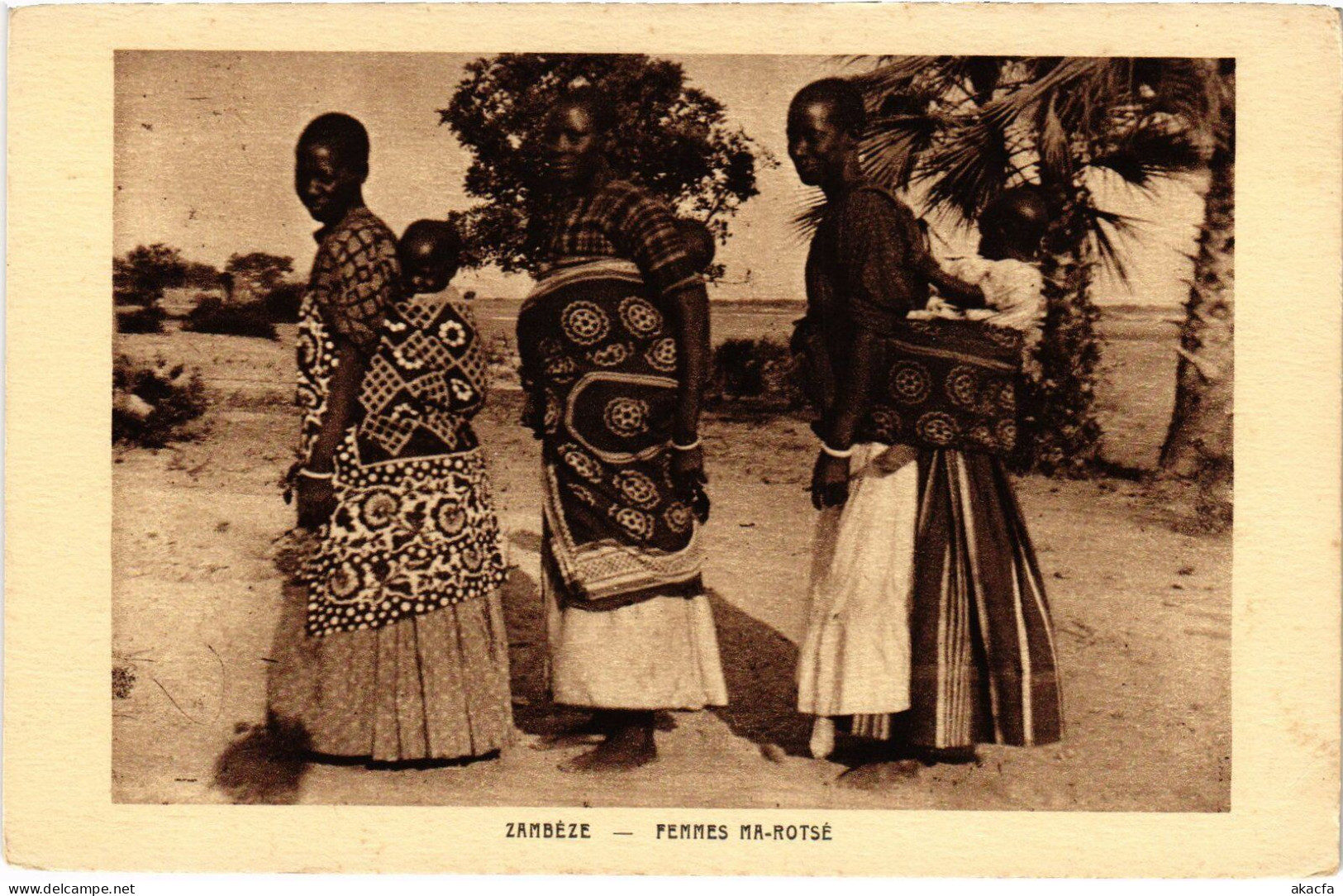 PC ZAMBIA FEMMES MA-ROTSÉ ETHNIC TYPES (a53495)