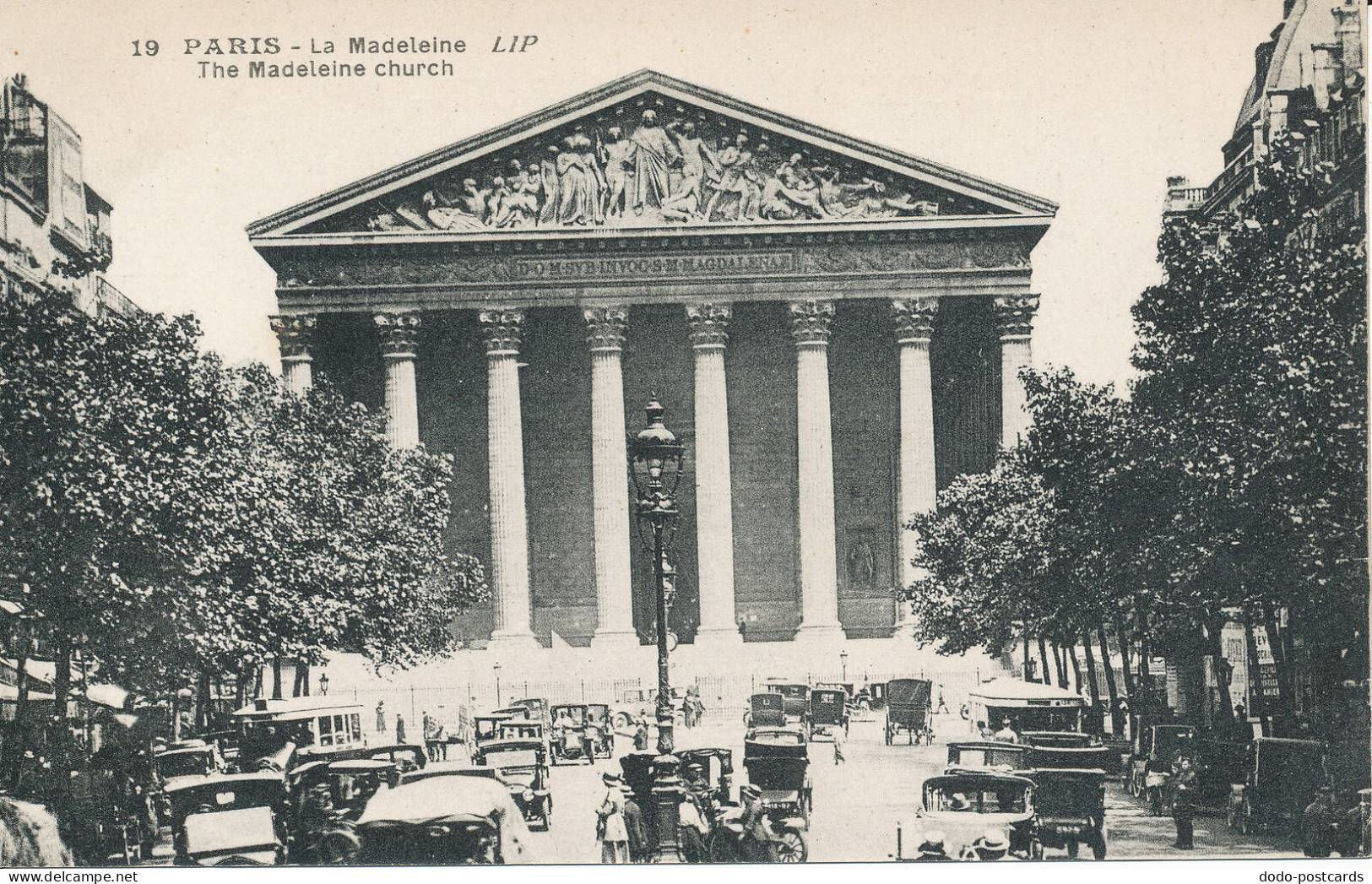 PC10589 Paris. The Madeleine Church. Potonniee Fres. No 19